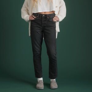 American Eagle 77 Premium Straight Crop Jeans | 2